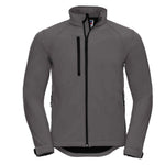 A front view of a Titanium Russell Soft Shell Jacket