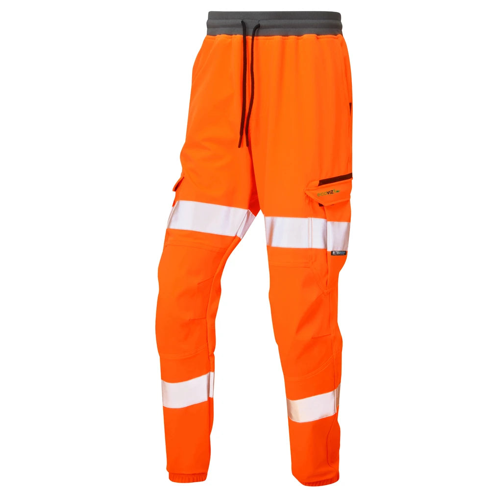 Hawkridge Stretch Performance Trousers in orange side angle
