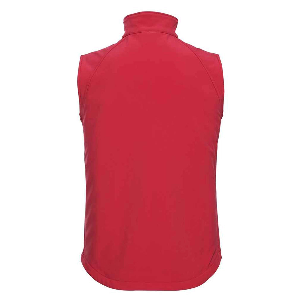 A red back Russell Soft Shell Gilet