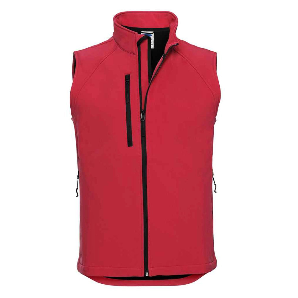 A Red Russell Soft Shell Gilet
