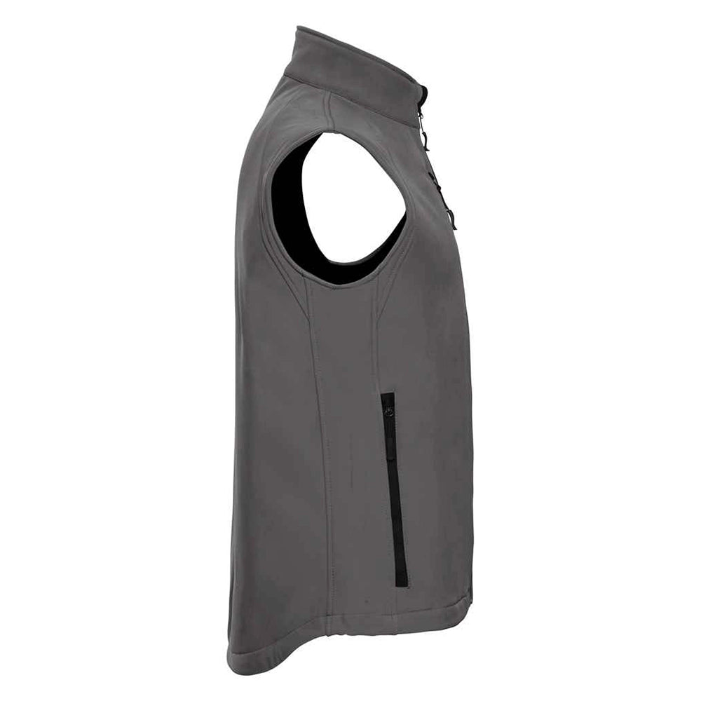 Side view of Titanium Russell Soft Shell Gilet