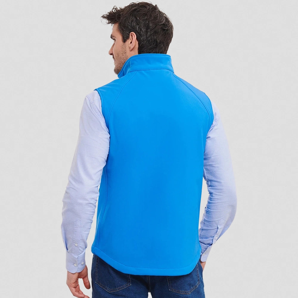 Back view of Russell Soft Shell Gilet