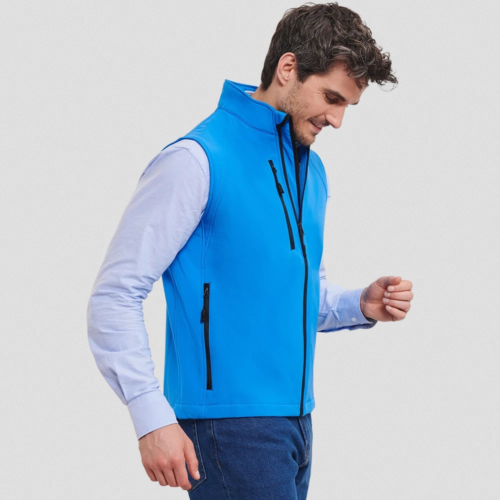A side view of Russell Soft Shell Gilet