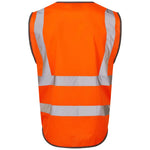 Lynton Superior Waistcoat in Orange rear