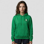 model wearing 1874 Northwich JFC Supporters Hoodie - Adult