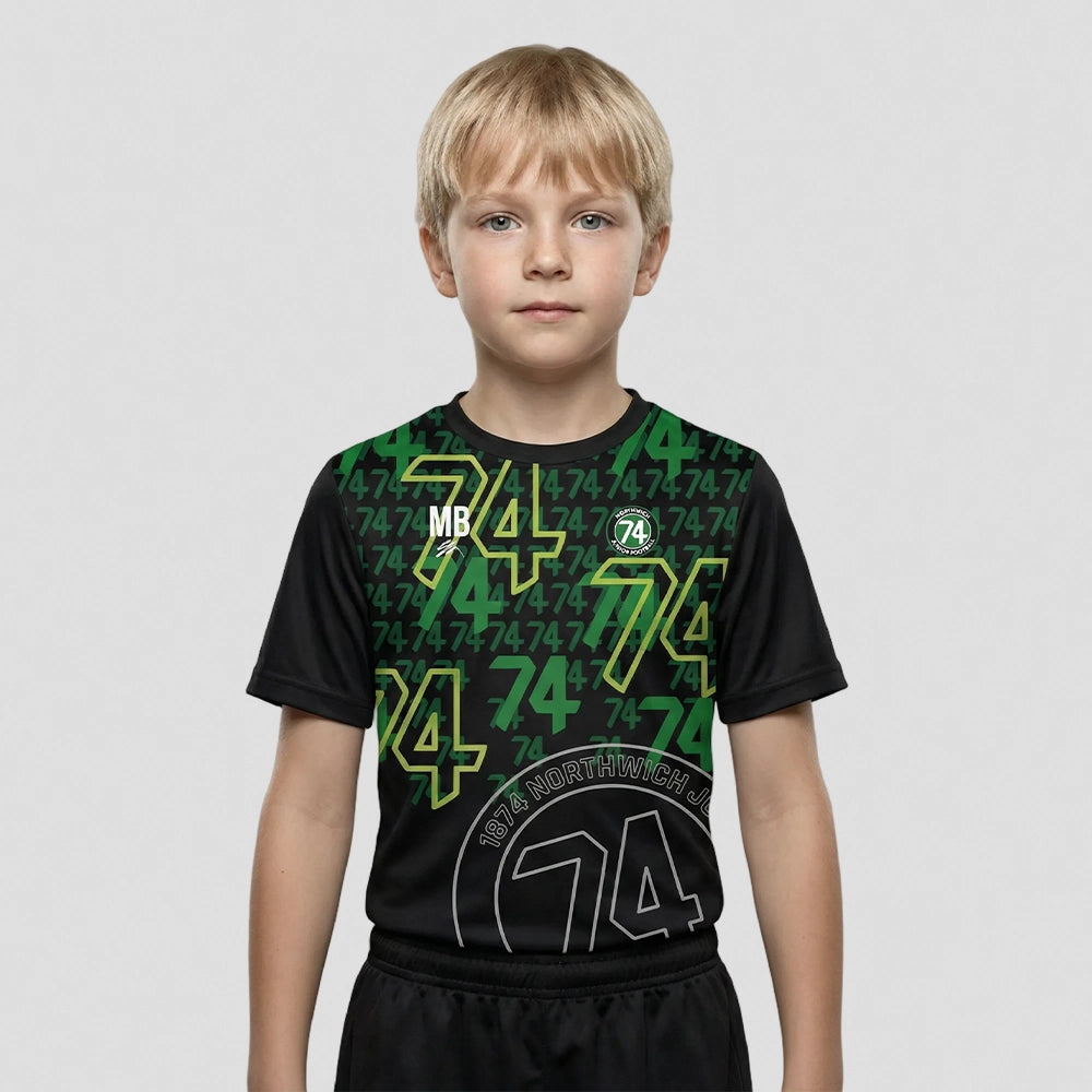 Junior sized 1874 Northwich JFC T-Shirt&nbsp;