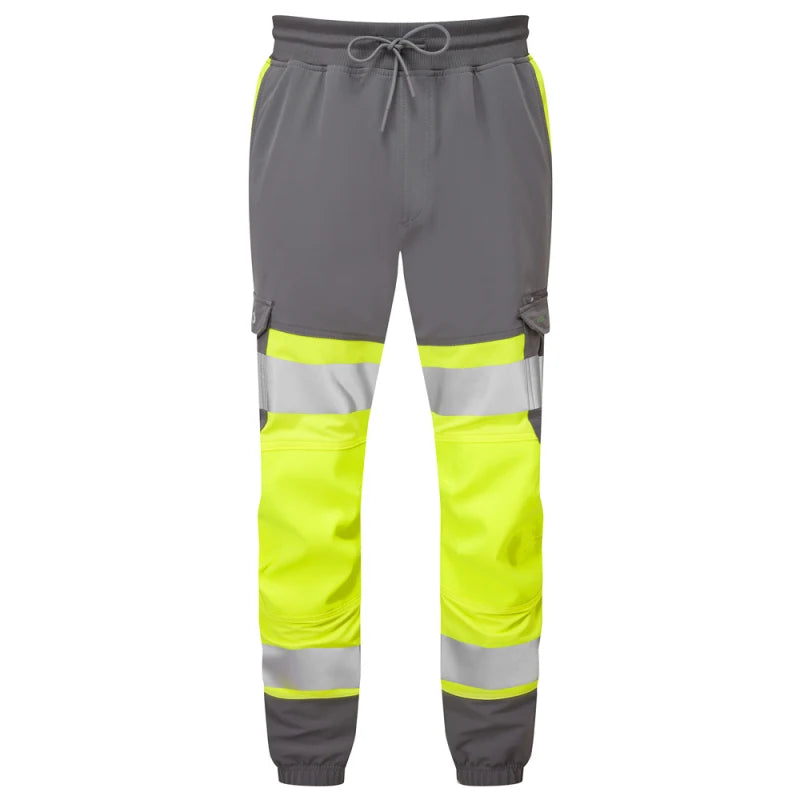 Hawkridge Stretch Performance Trousers in Yellow/Grey