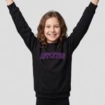 model wearing Appleton Netball Club Supporters Sweatshirt - Junior