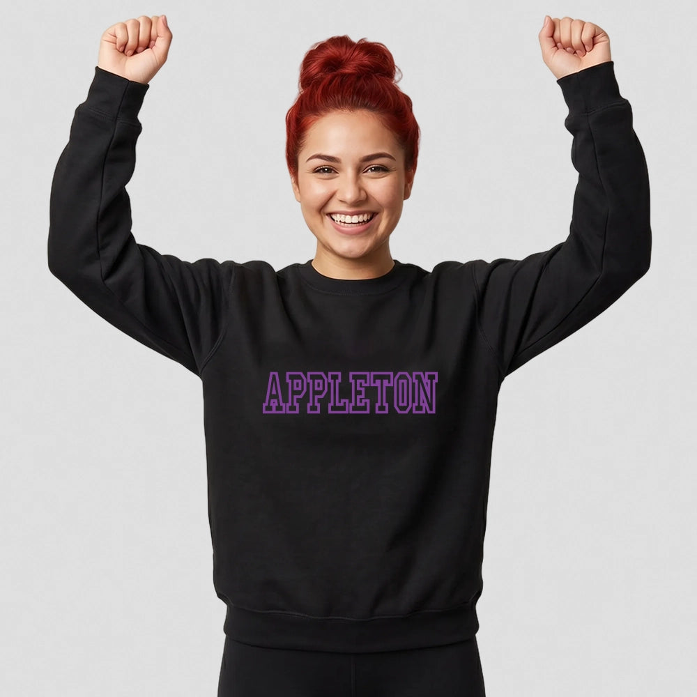 model wearing Appleton Netball Club Supporters Sweatshirt - Adult