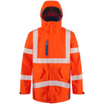 Marisco Leo Hi Vis Waterproof in orange with hood