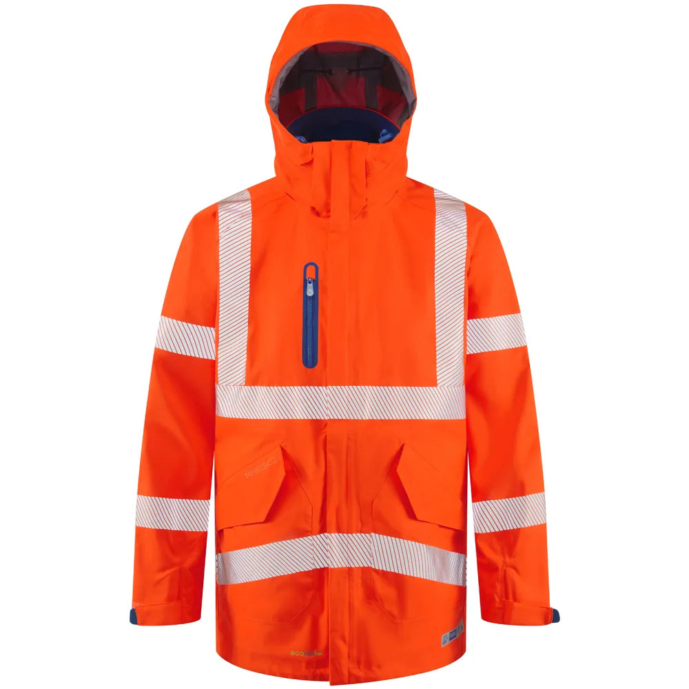 Marisco Leo Hi Vis Waterproof in orange with hood