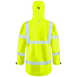 Marisco Leo Hi Vis Waterproof in yellow rear