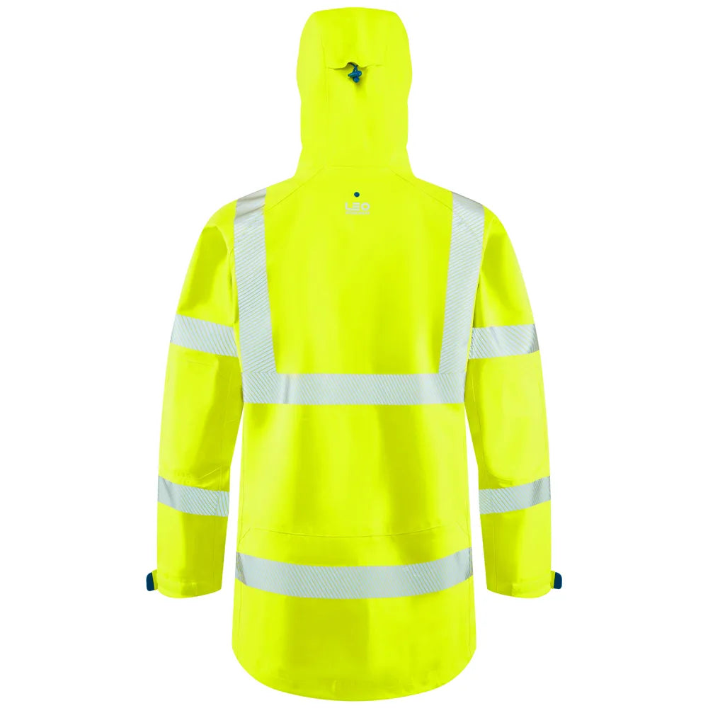 Marisco Leo Hi Vis Waterproof in yellow rear