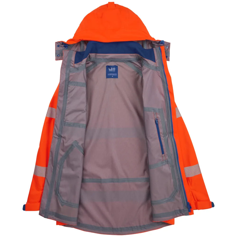 Marisco Leo Hi Vis Waterproof in orange interior