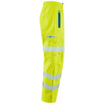 Right view of Lundy Leo Waterproof Overtrousers in Yellow