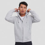 model wearing Authentic Zip Hooded Sweatshirt