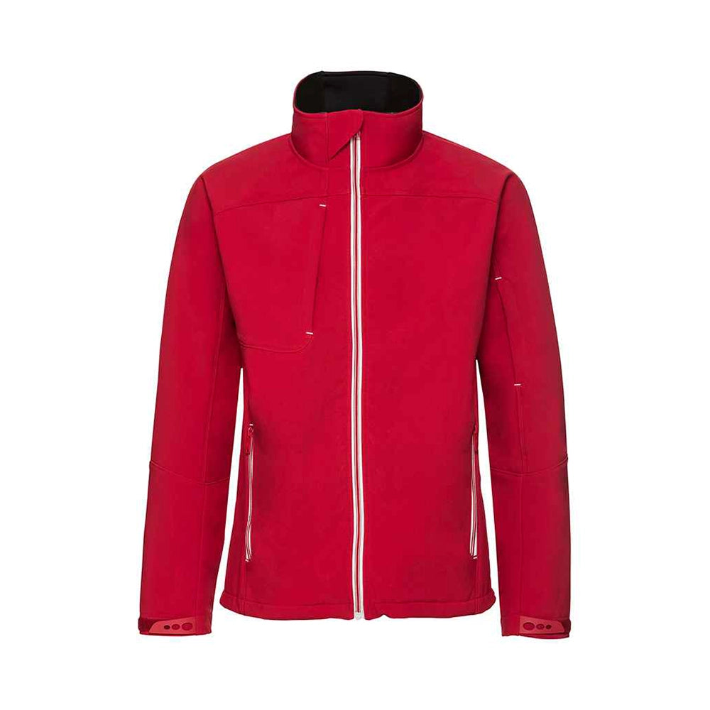A Red Russell Bionic Soft Shell Jacket