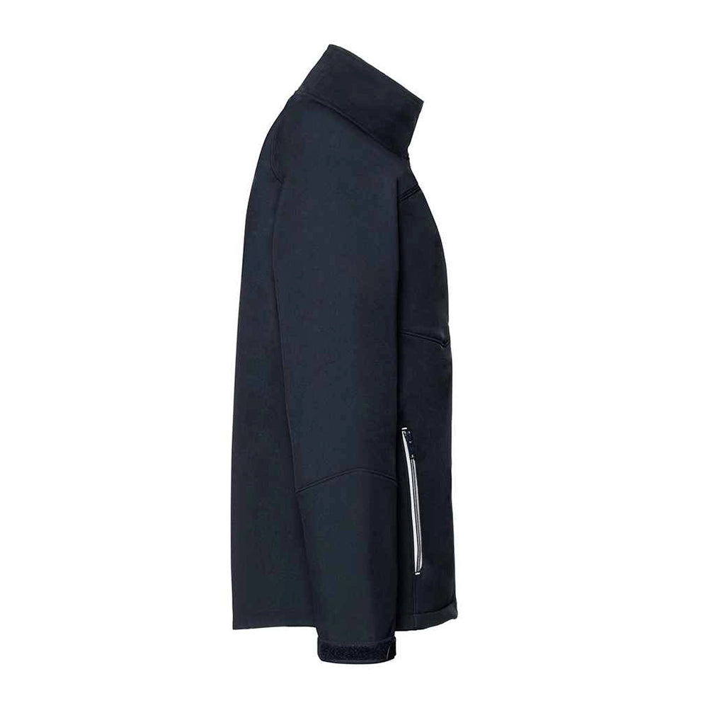 A side view of a Russell Bionic Soft Shell Jacket