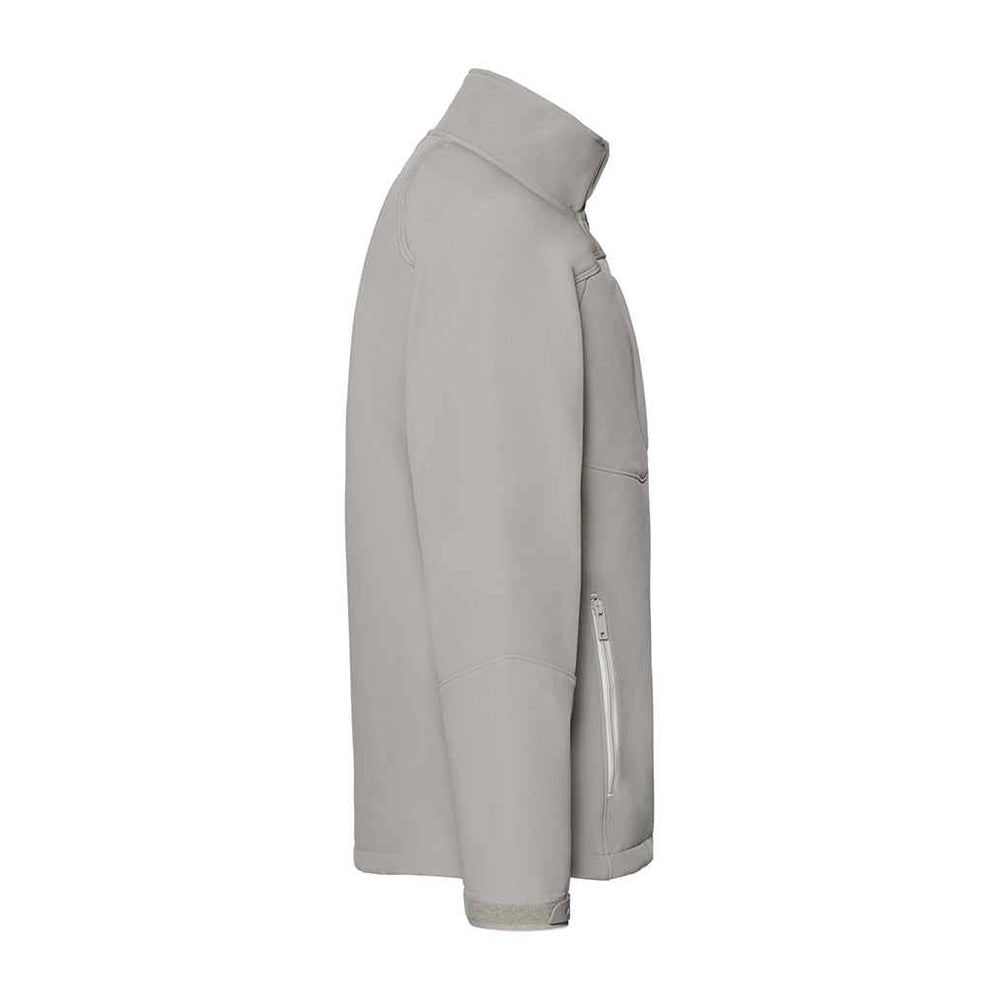 A side view of a Russell Bionic Soft Shell Jacket