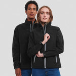 Models wearing Russell Bionic Soft Shell Jacket