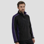 Model wearing the Orn Avocet Softshell 4288 in Black / Purple