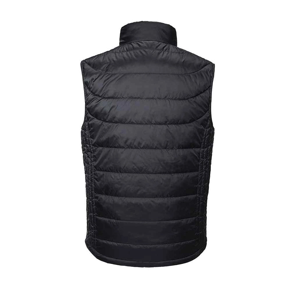 Back view of a Russell Nano Padded Bodywarmer 441M in black
