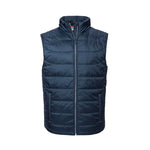 Front view of a Russell Nano Padded Bodywarmer 441M in French navy 