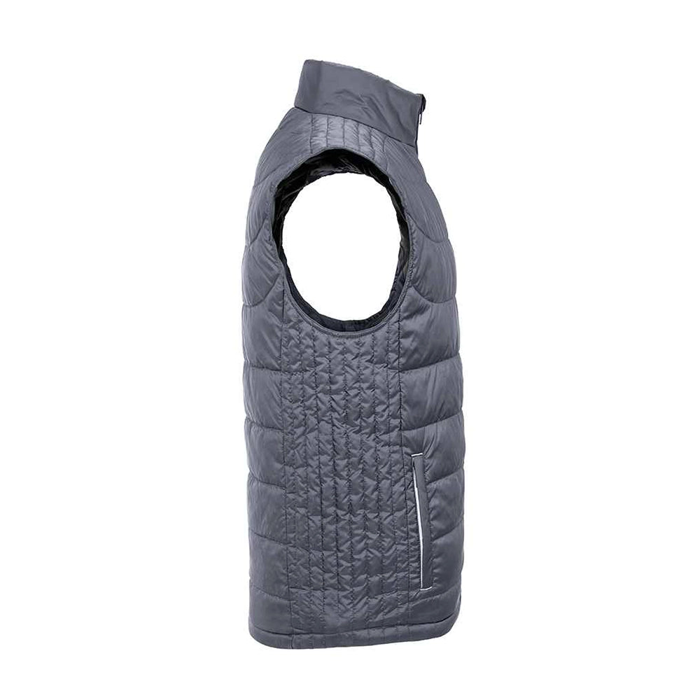 Side view of a Russell Nano Padded Bodywarmer 441M in iron