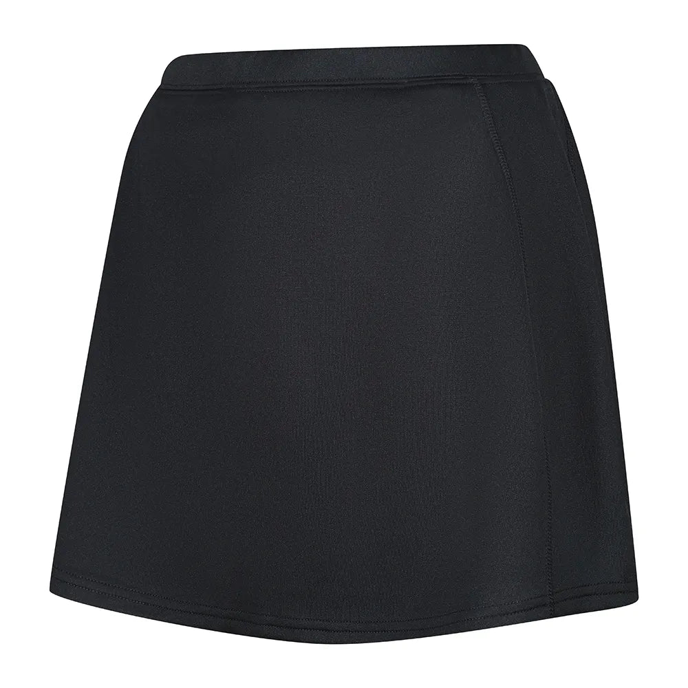 front side view of Premium Skort black