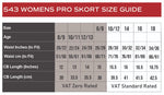 Premium Skort size guide