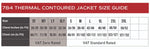size chart of Thermal Bench Coat
