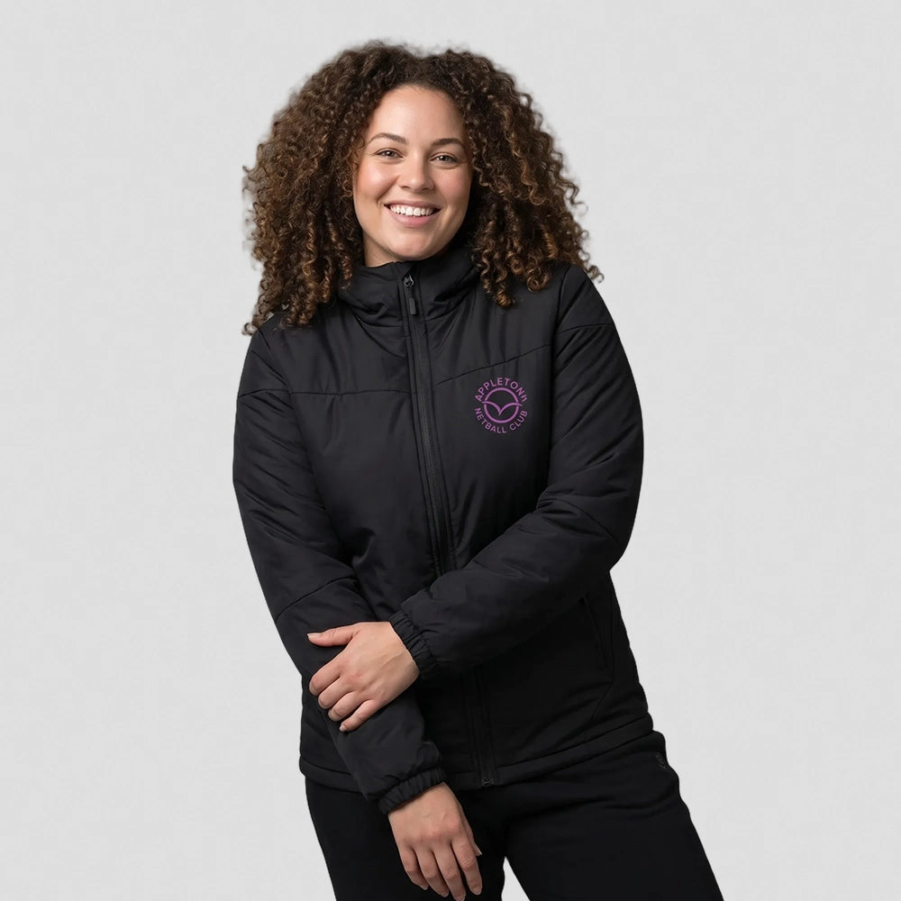 model wearing Appleton Netball Thermal Jacket - Adult
