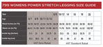 Women's Power Stretch Legging size guide