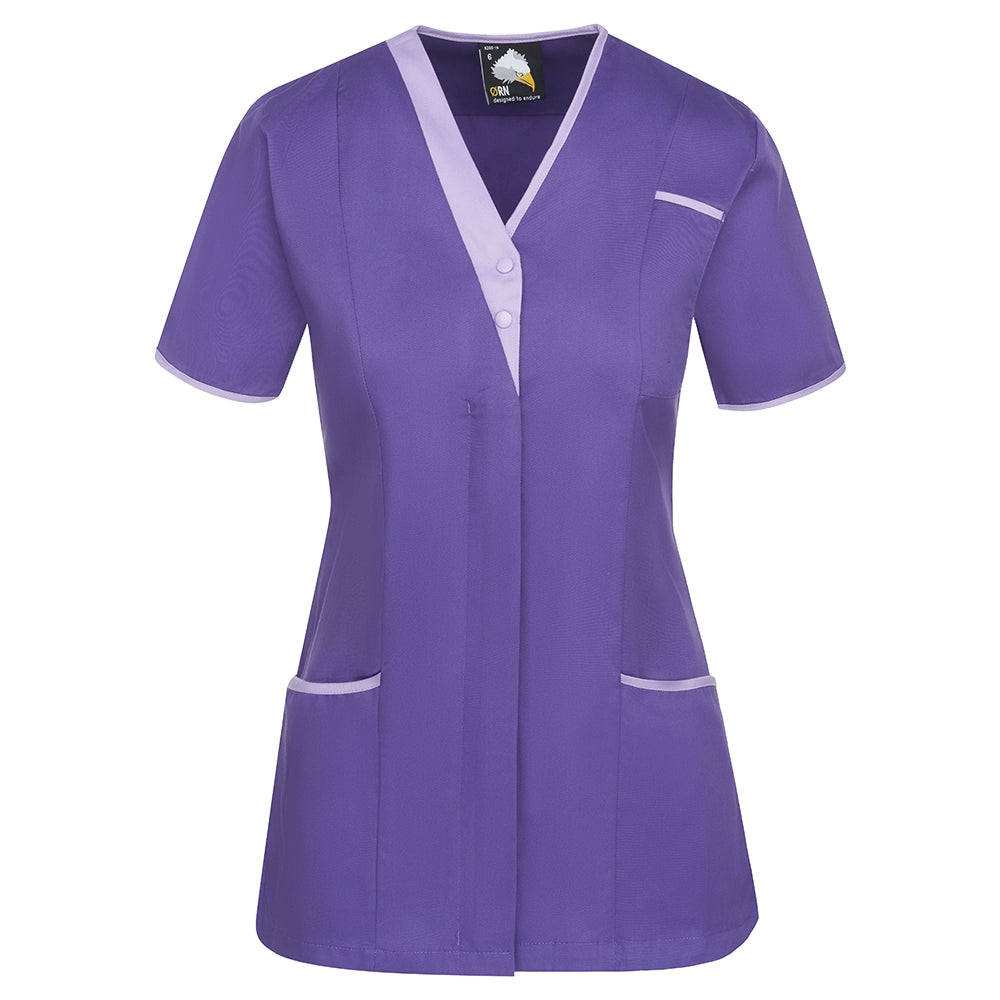 purple / lilac 8200 Tonia V Neck Ladies Tunic