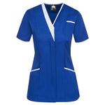 royal / white 8200 Tonia V Neck Ladies Tunic