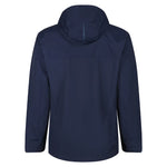 back view of Technical Waterproof Jacket navy