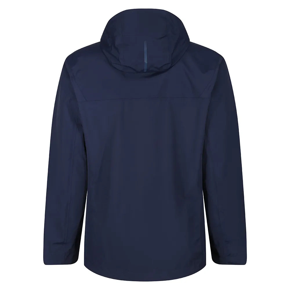back view of Technical Waterproof Jacket navy