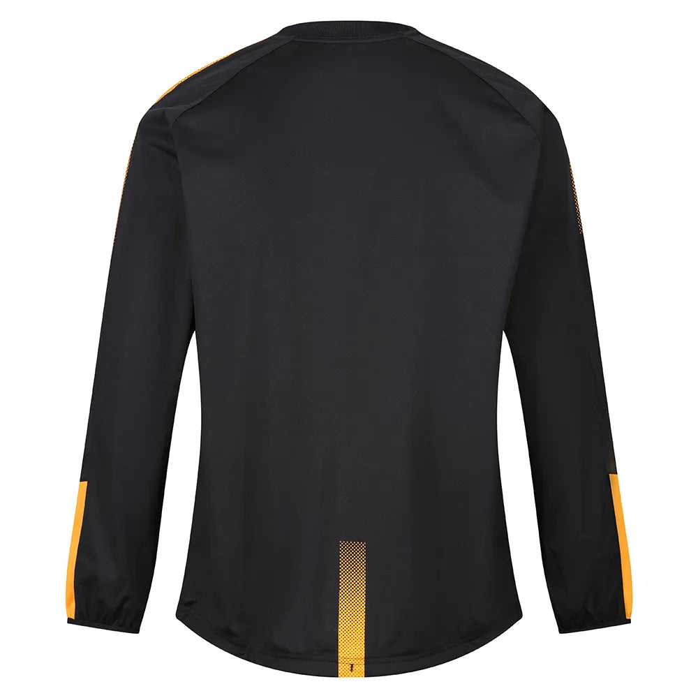 back view of Edge Pro Contact Top black/amber