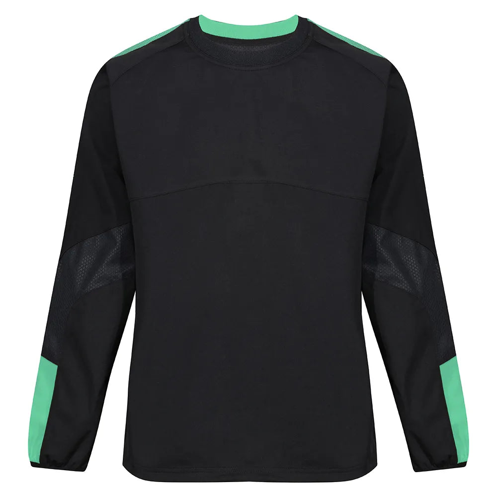 front view of Edge Pro Contact Top black/emerald 