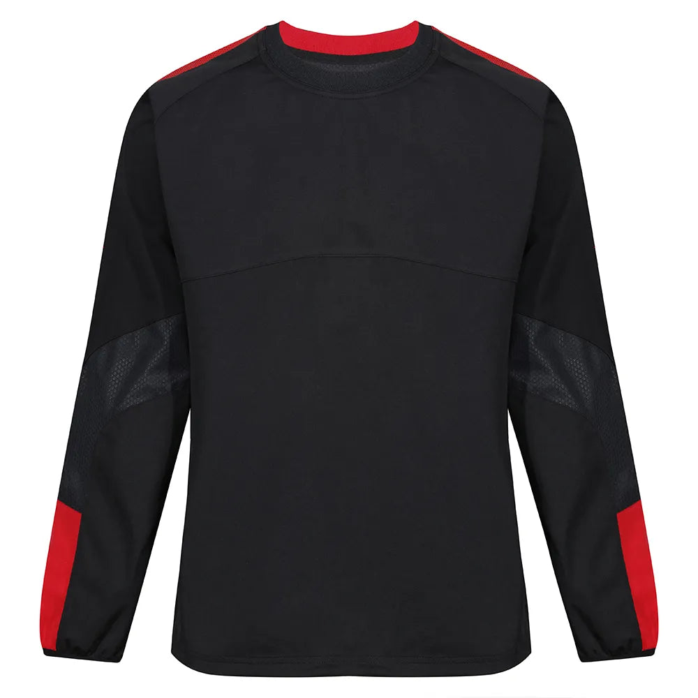 front view of Edge Pro Contact Top black/red