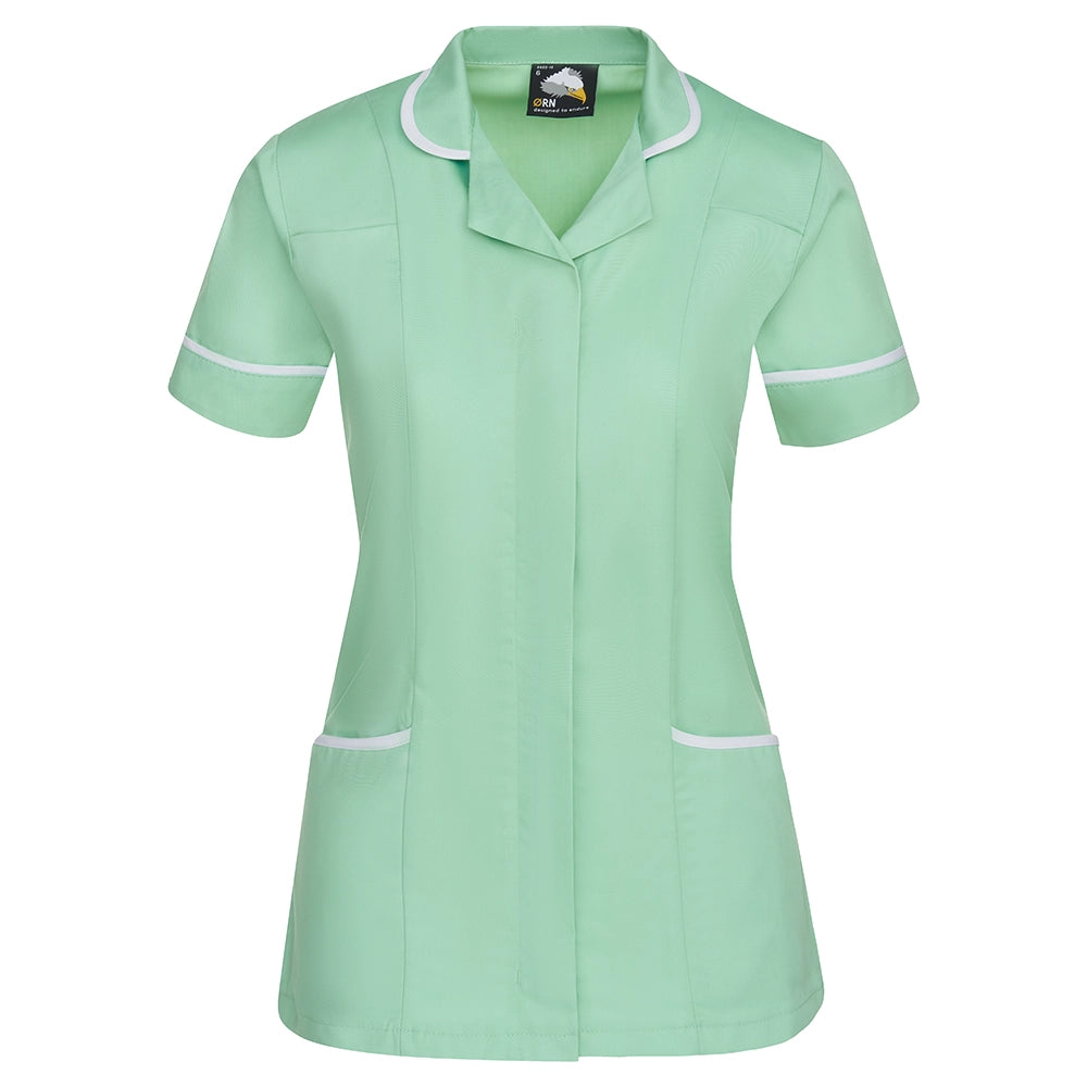 8600 Florence Ladies Tunic Eau de Nil / White Trim