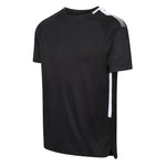 front side view of Edge Pro Training Tee black / white