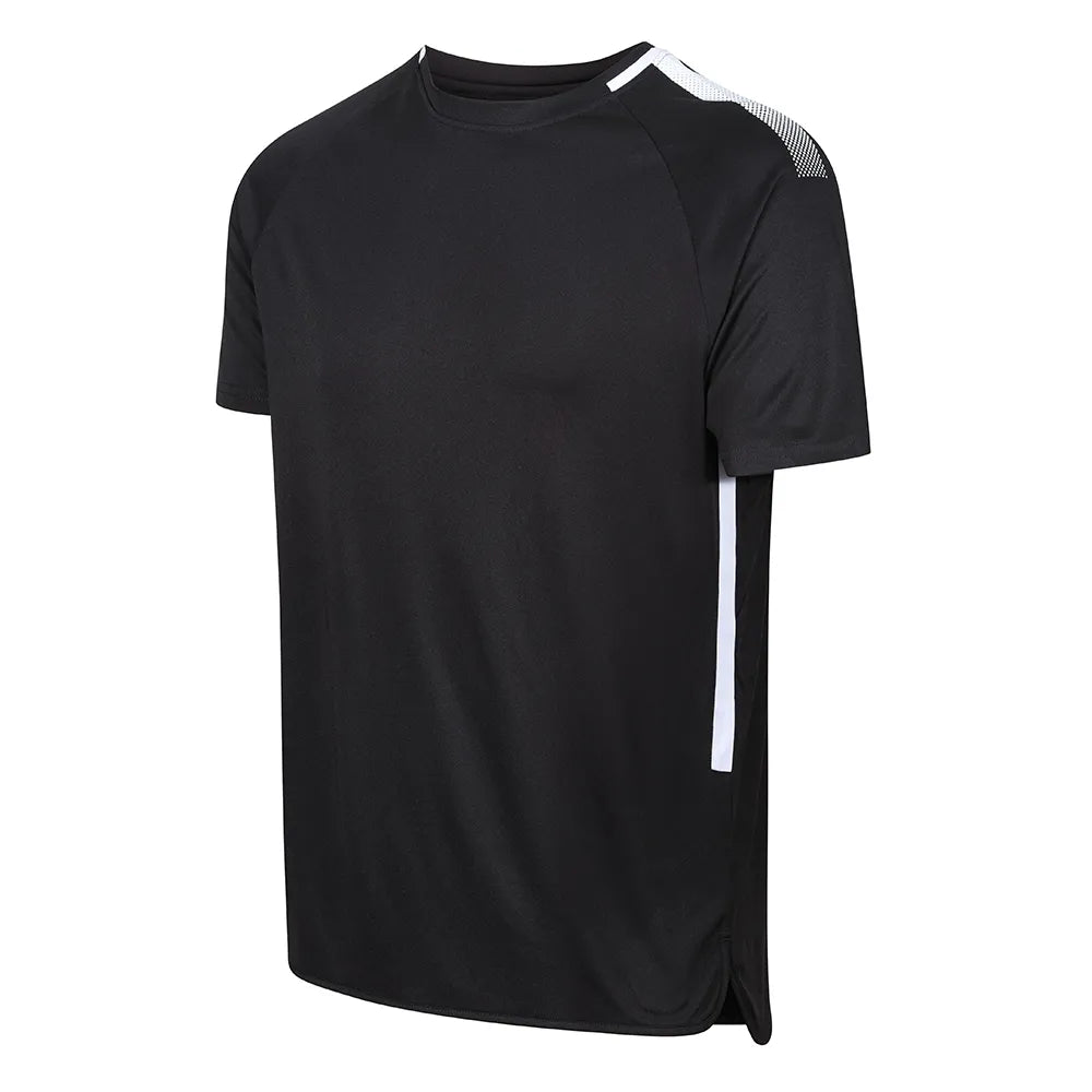 front side view of Edge Pro Training Tee black / white