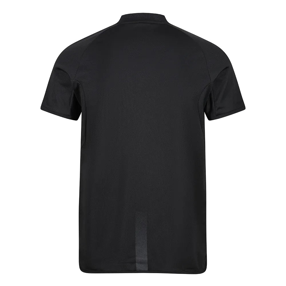 back view of Edge Team Polo black