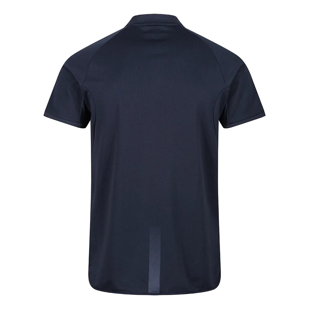 back view of Edge Team Polo navy