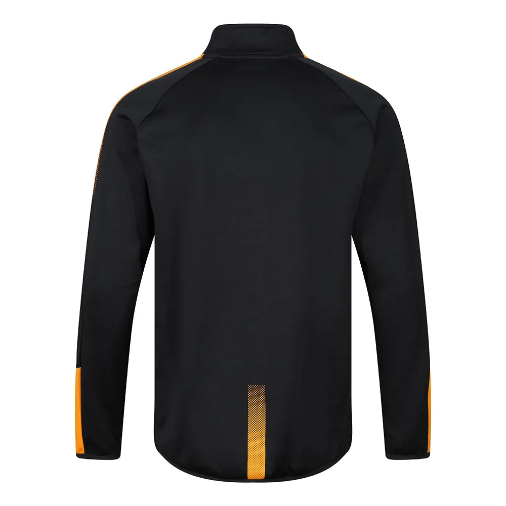 back view of Edge Pro Mid-Layer black amber