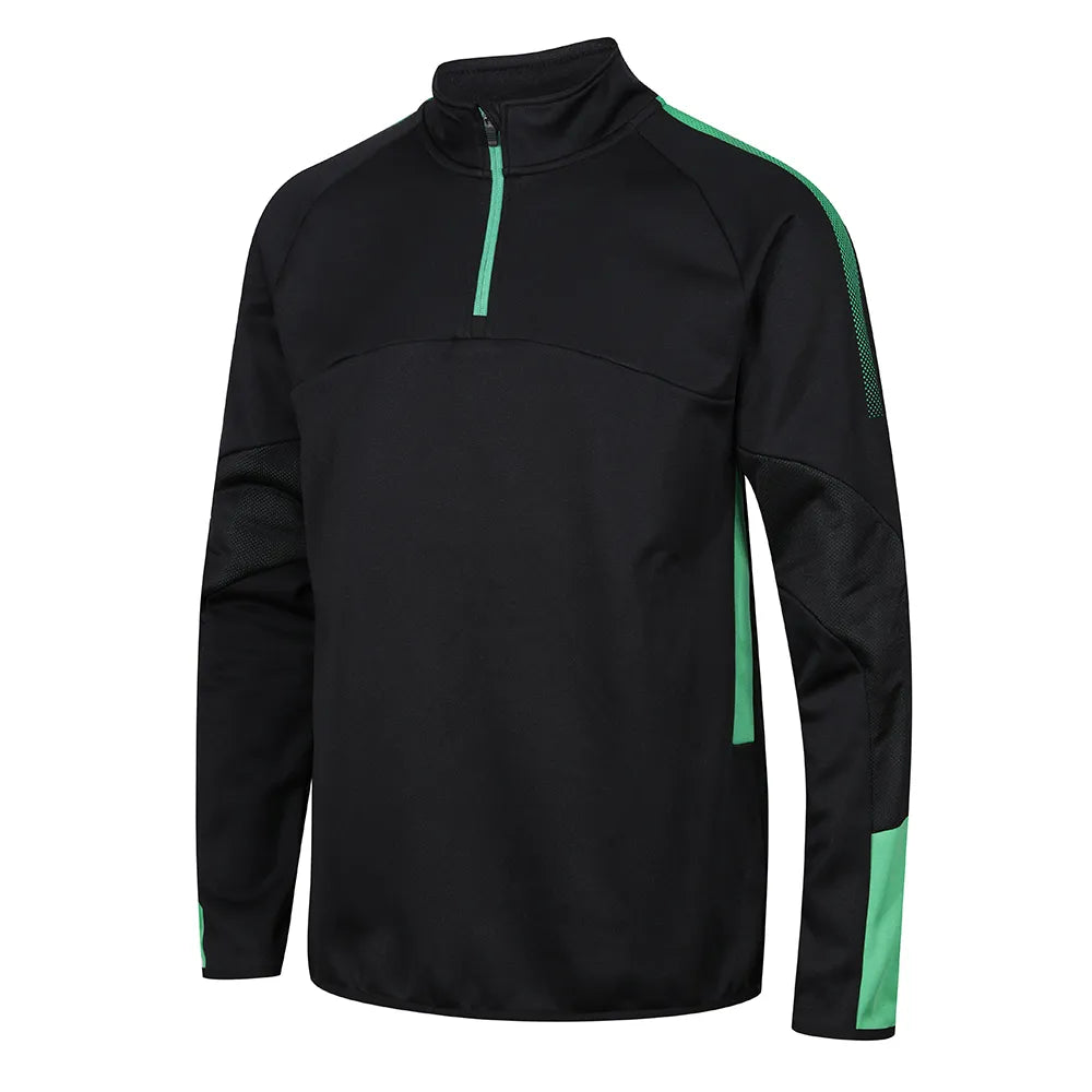 front side view of Edge Pro Mid-Layer black emerald