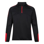 front view of Edge Pro Mid-Layer black red