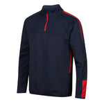 front side view Edge Pro Mid-Layer navy red