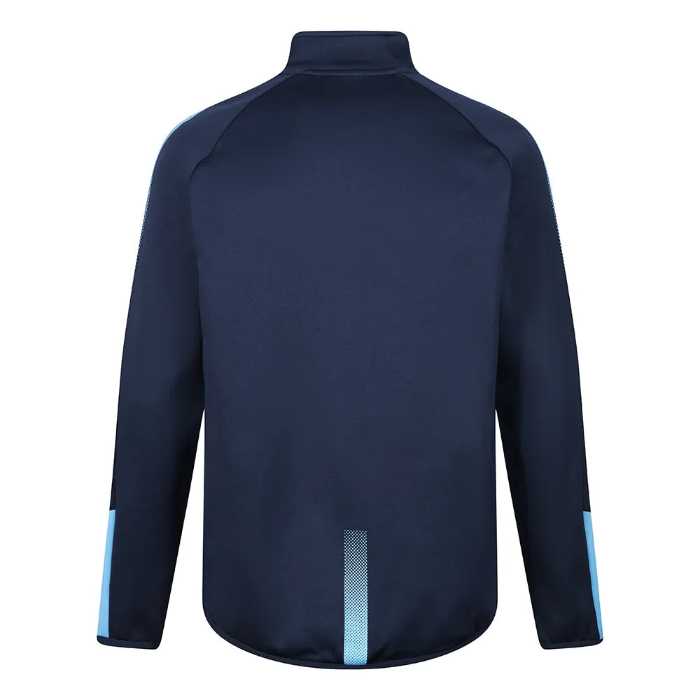 back view of Edge Pro Mid-Layer navy sky